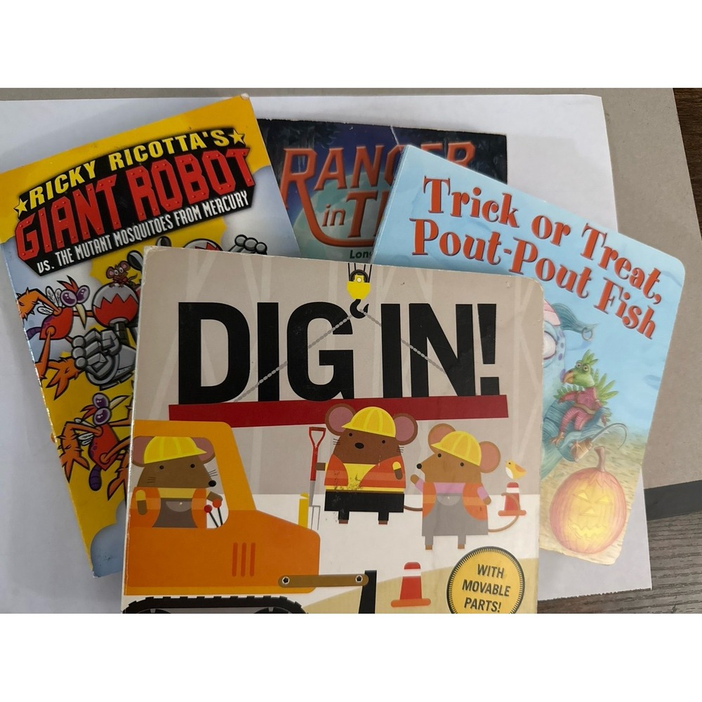 Kids book lot (4 books) as-is